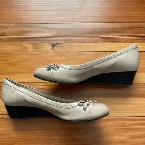 Cole Haan Nude Wedge Shoes - Good Condition
